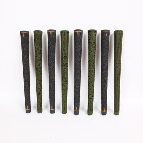 Burnt Olive - 8 Grip Iron Set Bundle
