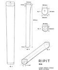 RIPIT Slim putter grip spec sheet