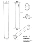 RIPIT Square Face putter grip spec sheet