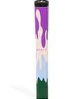 Colorful golf club grip with 'Ripit' branding on a white background