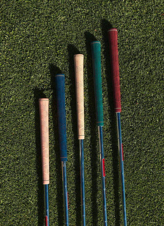 teal coloured golf grips